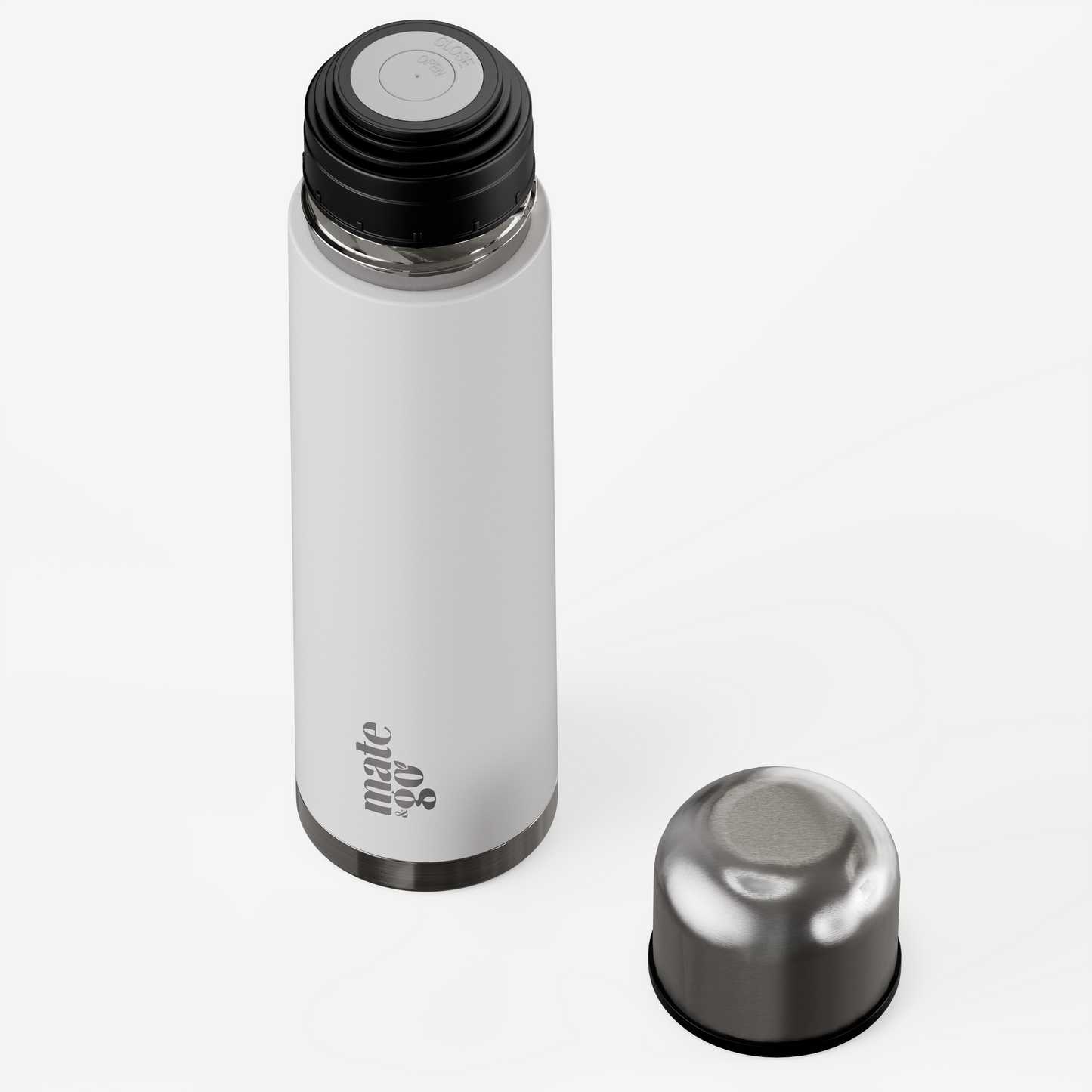 Sistema de infusión de yerba mate (500 ml) Blanco  — Mate&Go®